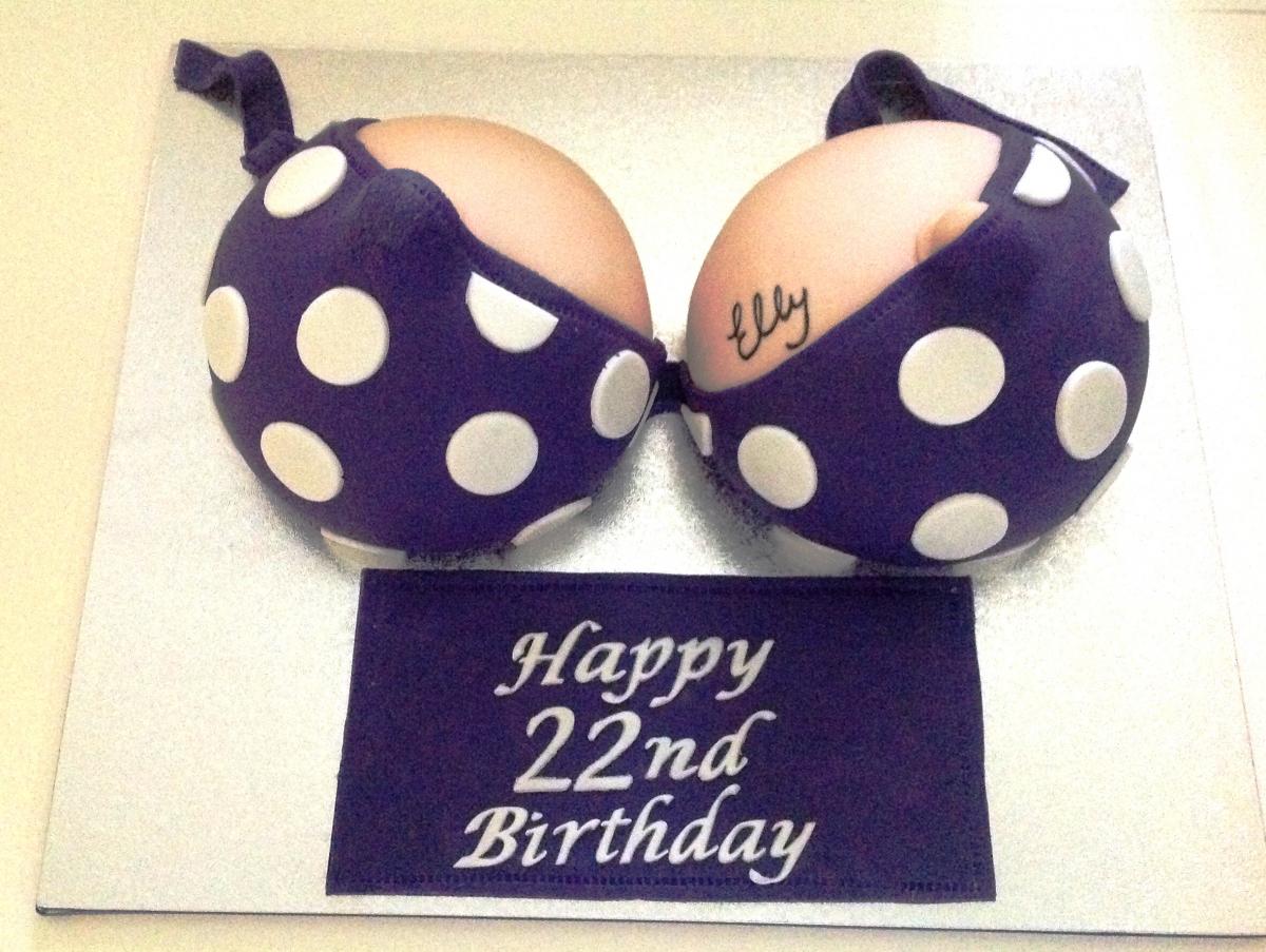 Dirty Birthday Cake, happy birthday breast cake