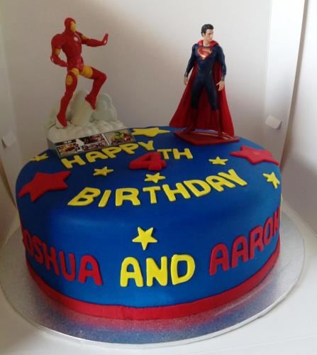 Super Heroes Iron Man & Superman Children Birthday 