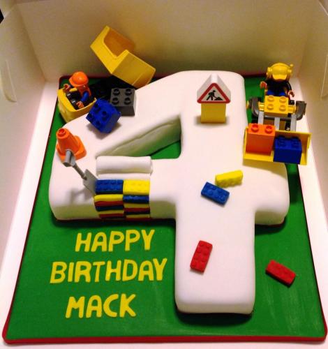 Lego Number 4 Children Birthday 