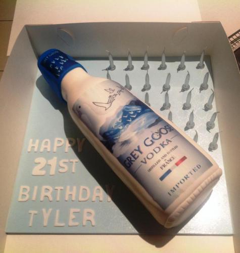 21 Alcohol Bottle Grey Goose Vodka Adult Birthday