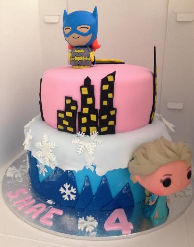 Frozen and Batgirl Children Birthday