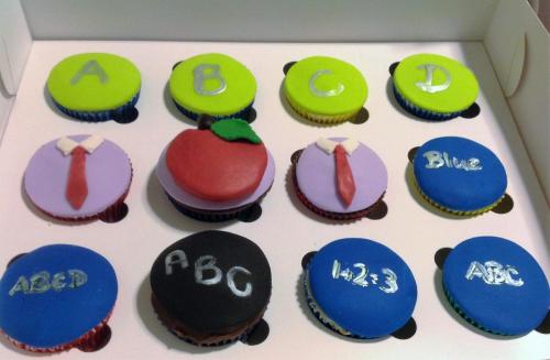 Education themed cupcakes